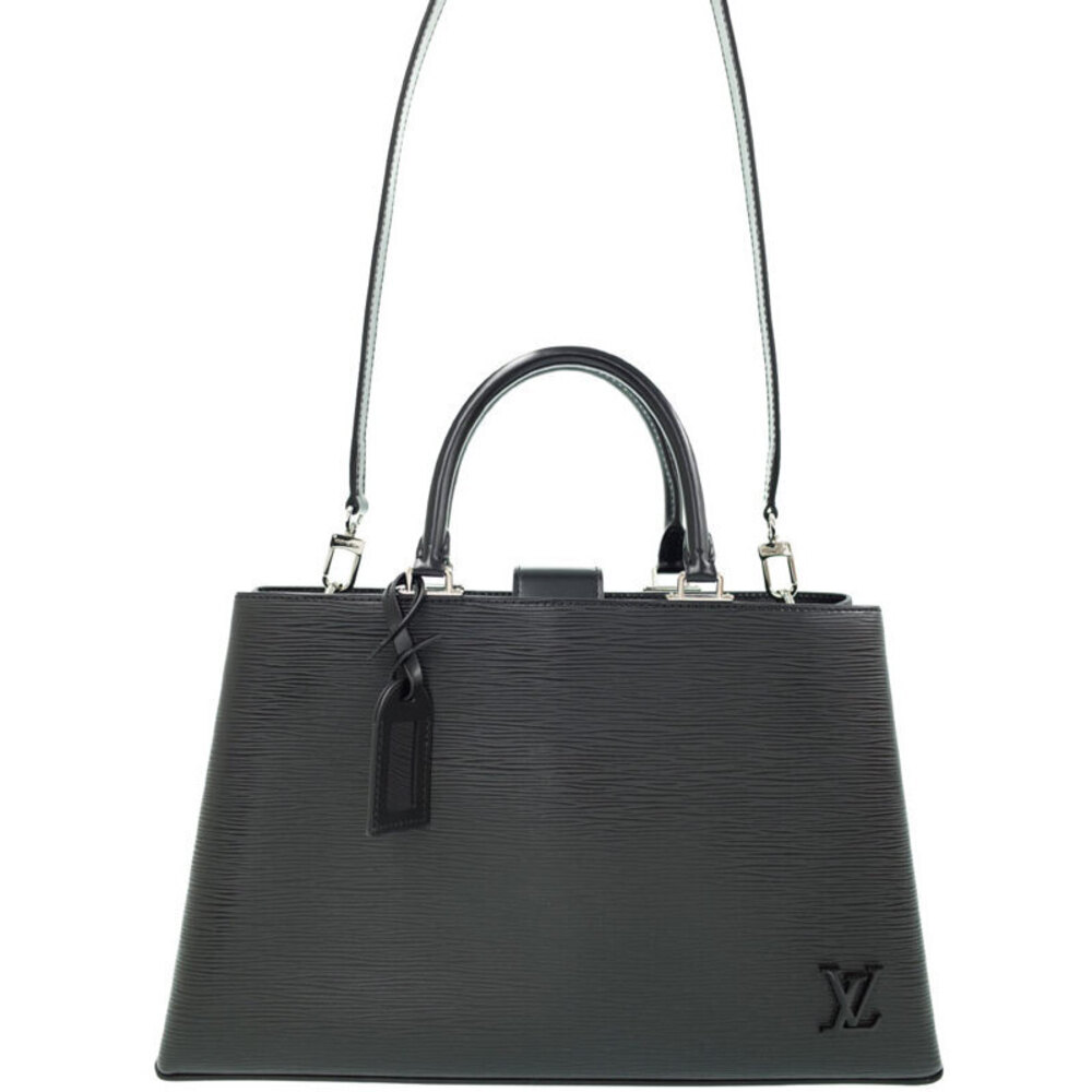 Louis Vuitton Epi Kleber Leather Shoulder Bag Black